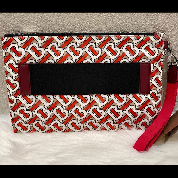 NEW Burberry Monogram Zip Pouch - Picture 3 of 10